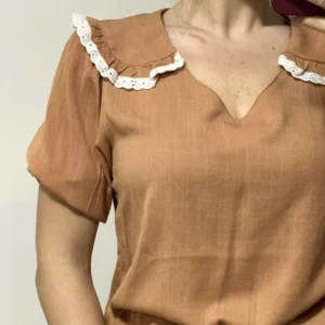 BLUSA DE ALGODÓN Y LINO